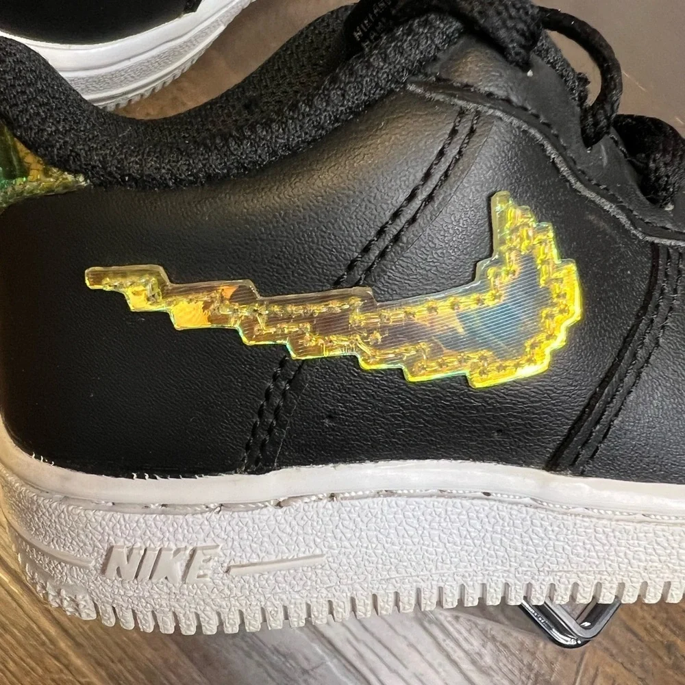 Nike Unisex Air Force 1 LV8 TD Digital Swoosh Sneakers Size Kids 8C